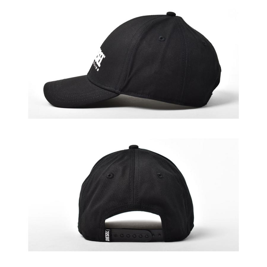 【DIESEL】ロゴ ベースボールキャップ ブラック 帽子 メンズ レディース DIESEL（ディーゼル） キャップ メンズ レディース CORRY-DIV HAT