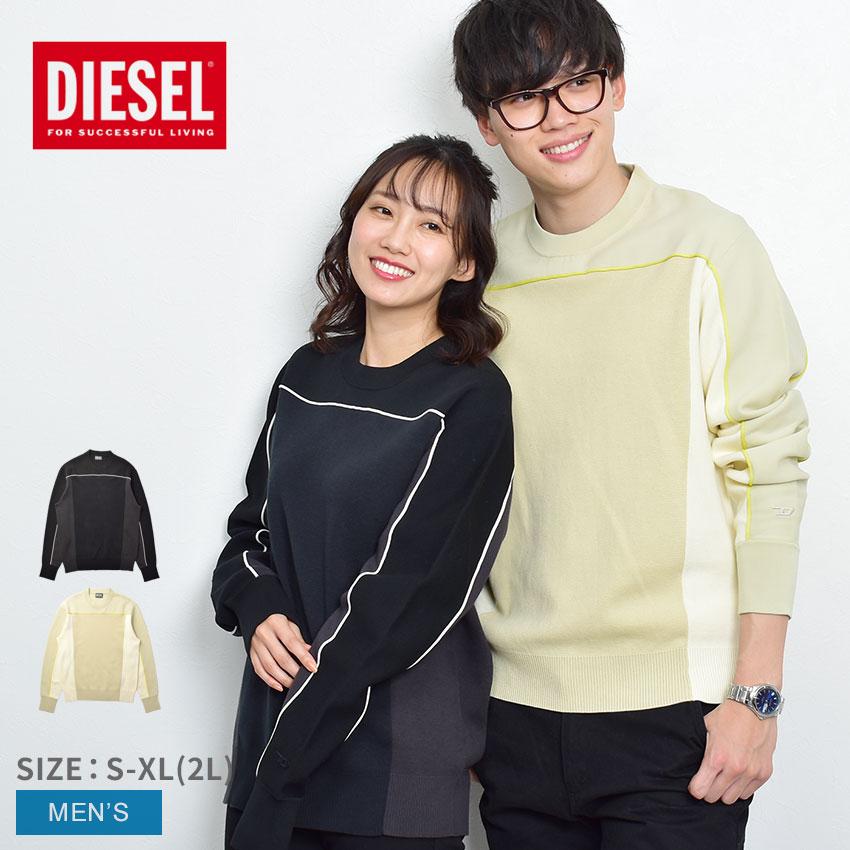 DIESEL 送料無料 ディーゼル セーター メンズ A04085 0WCAG 黒 長袖 