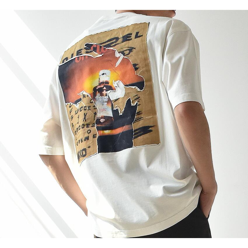 DIESEL（ディーゼル） 半袖Tシャツ メンズ T-WASH-POFF DIESEL