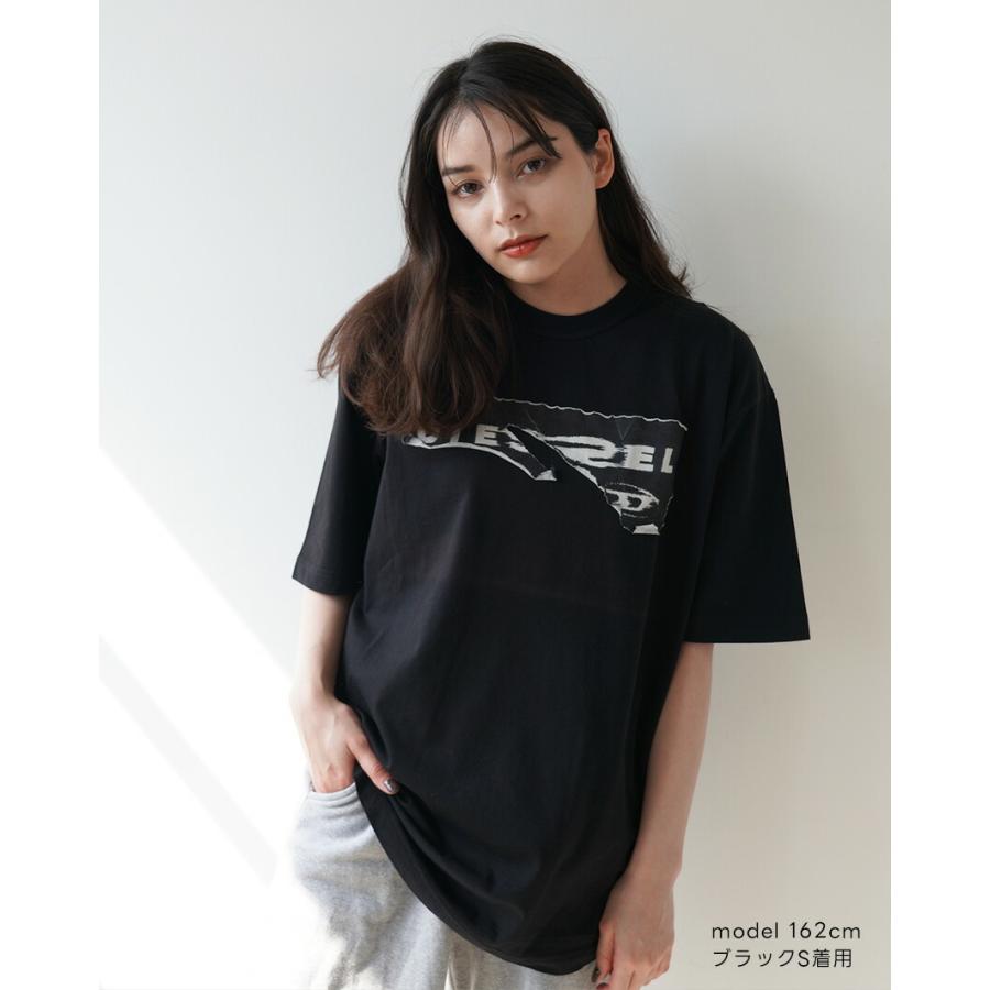 DIESEL トップス ディーゼル ロゴ 半袖 ピールオフ DIESEL ディーゼル 半袖Tシャツ メンズ T-WASH-POFF A085260JYYF