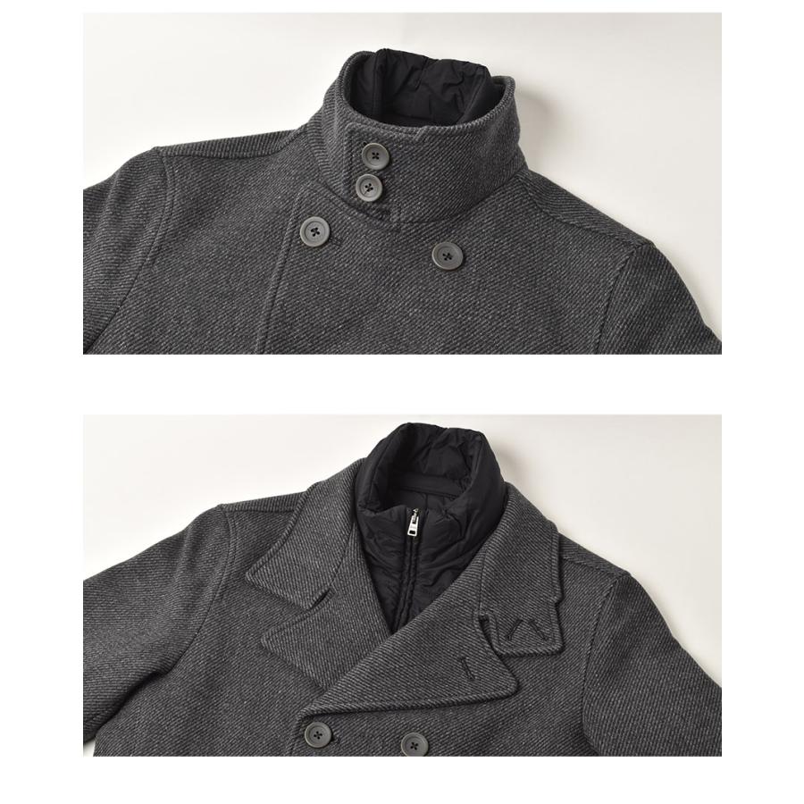 HERNO ウール Pコート 46 ネイビー HERNO ウール Pコート 46 ネイビー