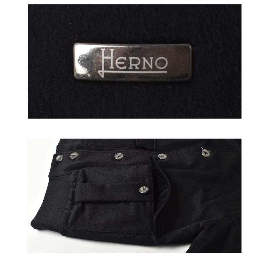 ヘルノ ジュポット ボンバー ジャケット メンズ HERNO GI000302U-33318 ブラック 黒 アウター 上着 イタリア製 ブランド ラグジュアリー ボア おしゃれ | HERNO | 04
