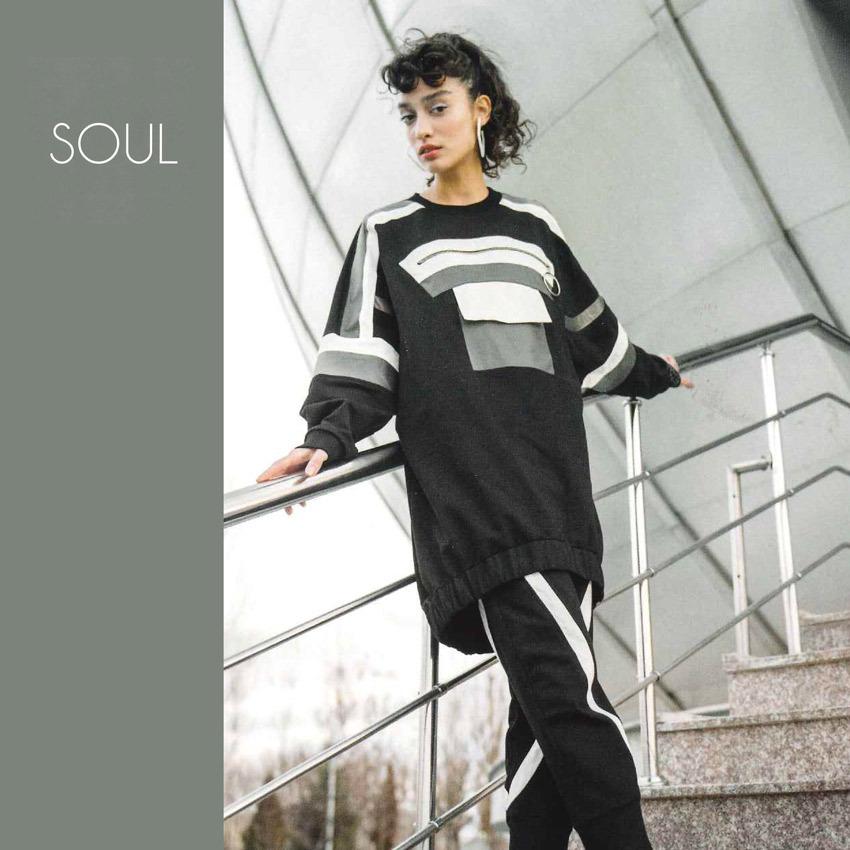 ソウル トレンチコート レディース アウター SOUL 30392 黒 ブラウン