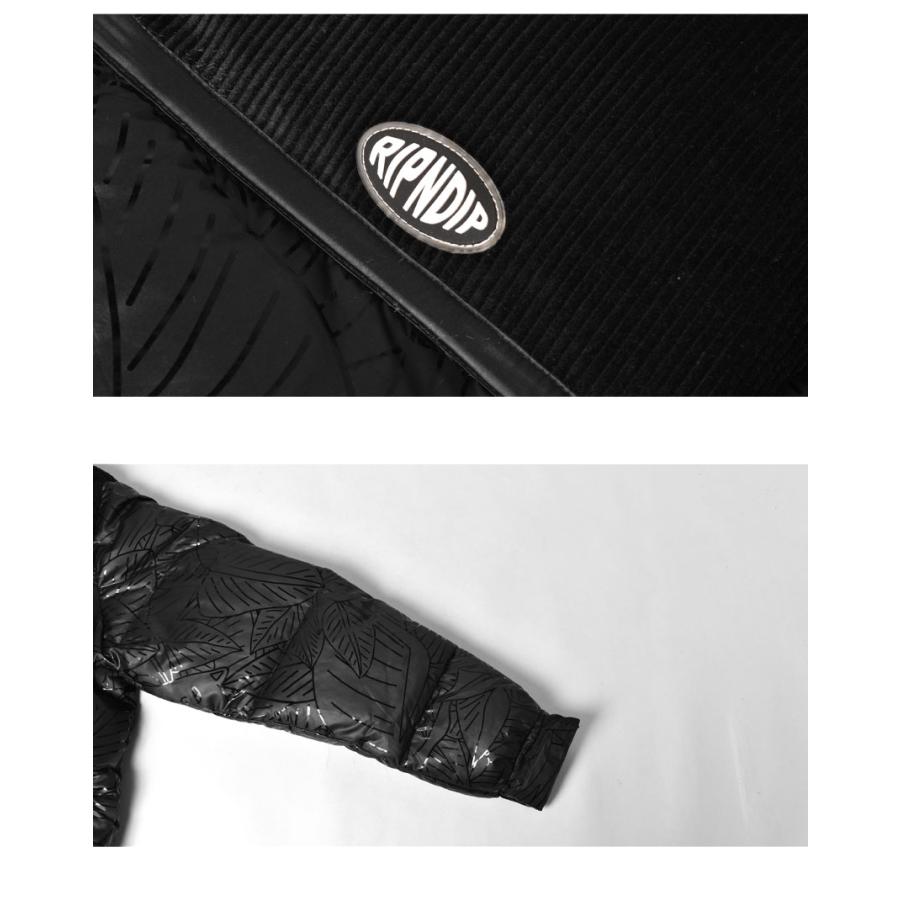 RIPNDIP ダウンジャケット メンズ GRIFFITH HOODED PUFFER JACKET リップンディップ RND8005 黒 アウター 長袖 ダウン 爆買