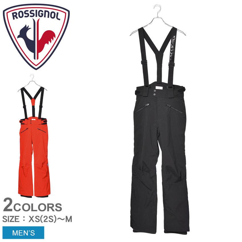 送料無料 ロシニョール ボトムス メンズ クラシック スキーパンツ ROSSIGNOL RLIMP15 黒 レッド 赤 パンツ ウィンタースポーツ｜z-mall
