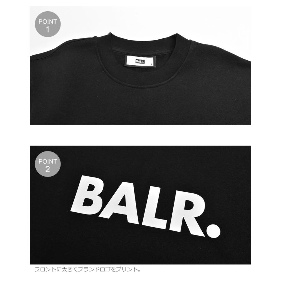 BALR.（ボーラー） スウェット メンズ ブランド ストレート クルー