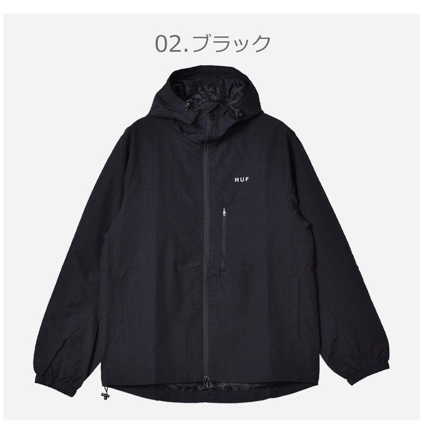 【M】HUF マウンテンパーカー 黒 HUF（ハフ） マウンテンパーカー メンズ エッセンシャル ジップ