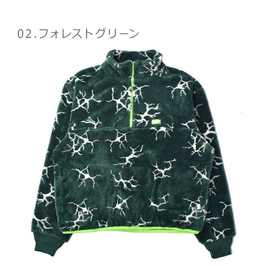 HUF（ハフ） アウター メンズ レディース QUAKE SHERPA 1/4 ZIP FLEECE 