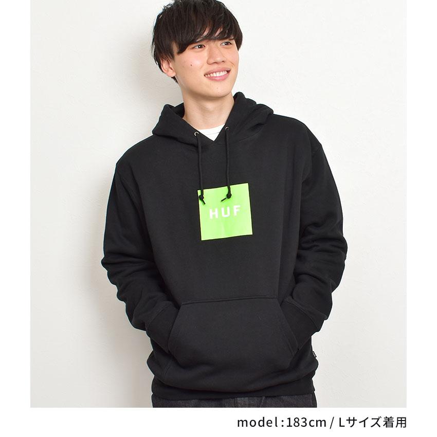 HUF（ハフ） パーカー メンズ エッセンシャルズ ボックス ロゴフーディ