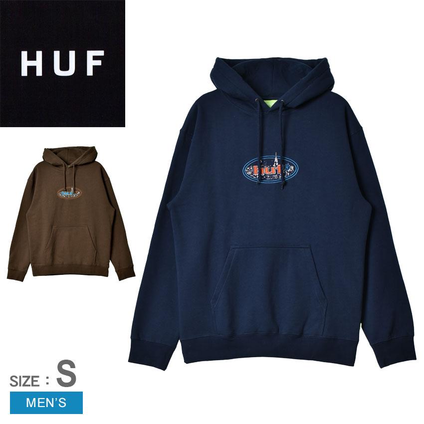 【CLUBHAUS×ADRESS】 コラボ フーディー BK サイズ5 XL HUF（ハフ） パーカー メンズ シティライツ プルオーバー フーディー