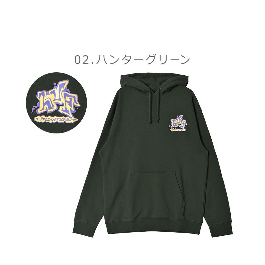 HUF（ハフ） パーカー メンズ HUF PF00686 グリーン 緑 ネイビー 紺