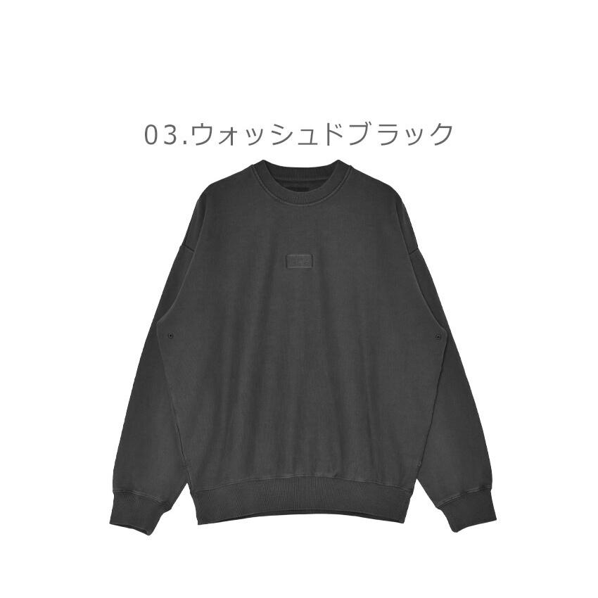 HUF◇スウェット/XL/コットン/BLK/無地 HUF(ハフ) / ロゴハーフジップ 
