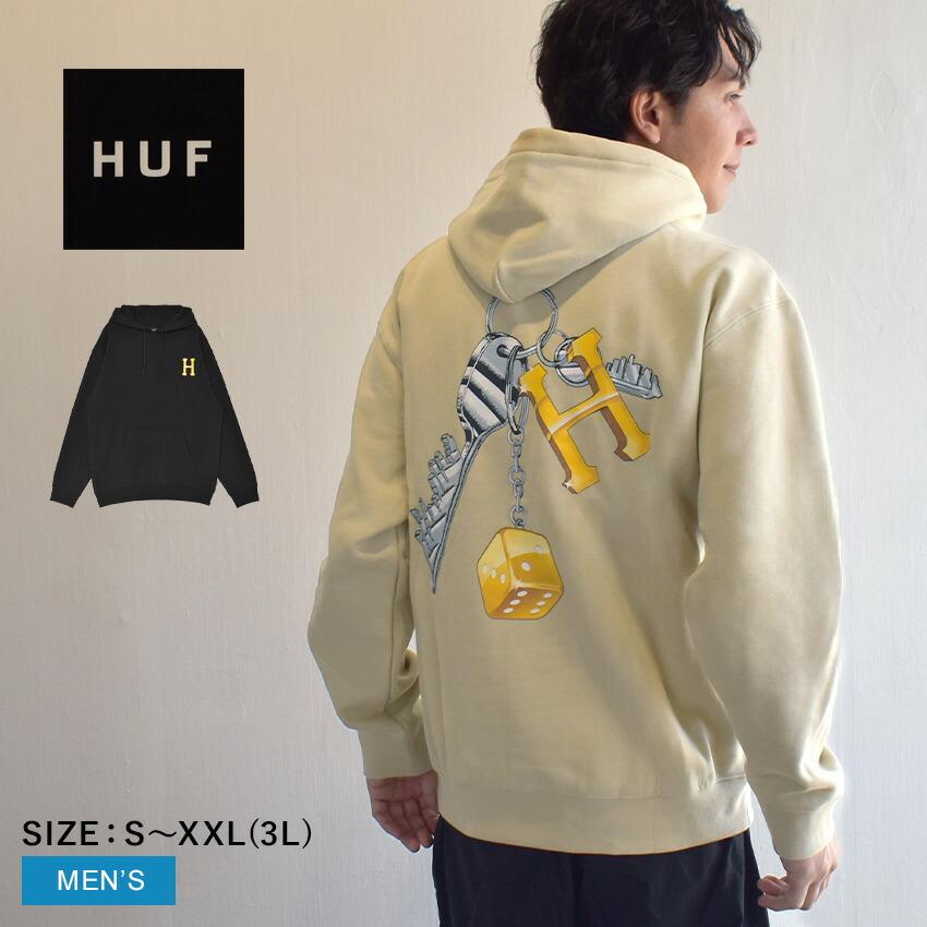 HUF（ハフ） パーカー メンズ HUF PF00710 ブラック 黒 ベージュ 