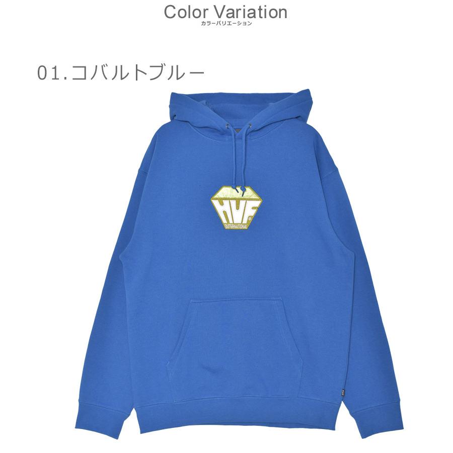 HUF（ハフ） パーカー メンズ HUF PF00725 ブルー 青 ブラック 黒 長袖