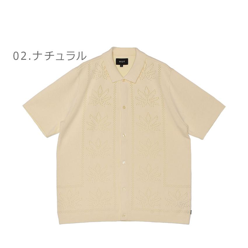 ハフ 半袖カーディガン メンズ HUF KN00545 ブラウン 茶 ベージュ 