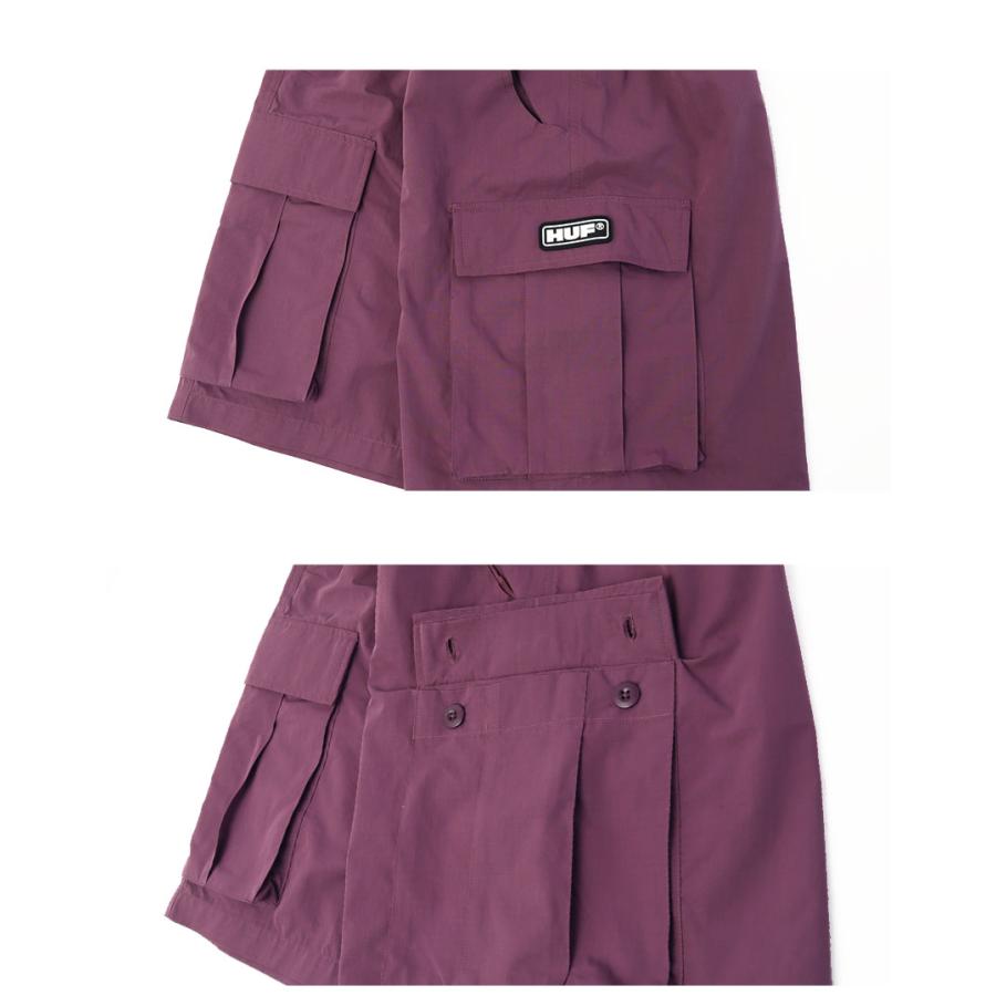 HUF（ハフ） ハーフパンツ メンズ HUF PT00355 パープル 紫 ブラウン