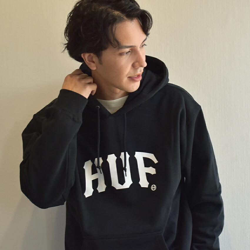 HUF（ハフ） フーディー メンズ HUF PF00759 ブラック 黒 ブラウン 