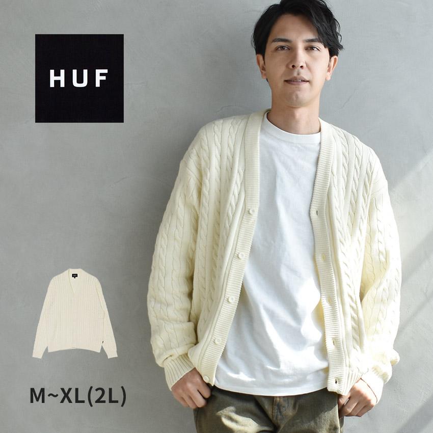 HUF（ハフ） カーディガン メンズ HUF KN00520 ベージュ ウエア 長袖 