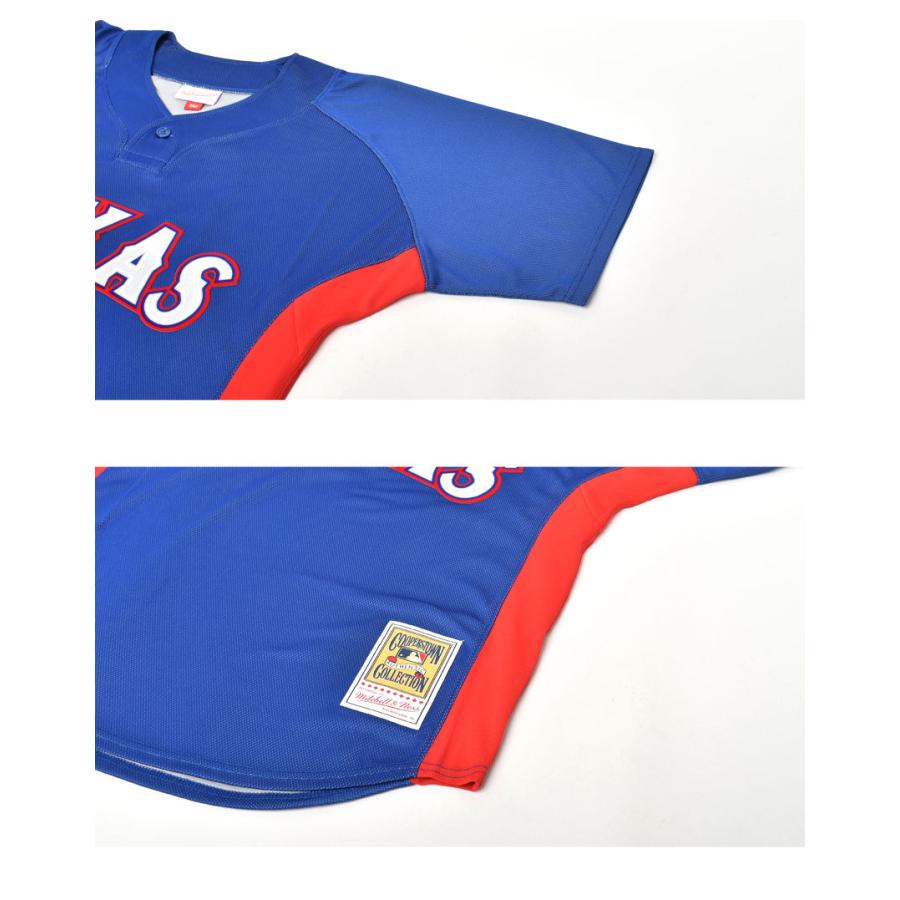 ミッチェルアンドネス テキサスレンジャーズ ペリー MLB ゲームシャツ Mitchell&Ness（ミッチェルアンドネス） ゲームシャツ メンズ