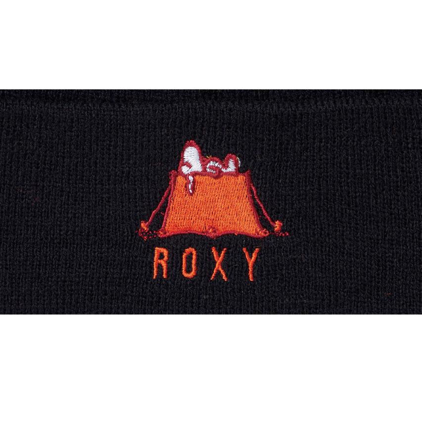 （ゆうパケット可） ロキシー ニット帽 レディース PEANUTS ビーニー ROXY RBE224809 ブラック 黒 ホワイト 白 オレンジ PEANUTS コラボ スヌーピー｜z-mall｜09