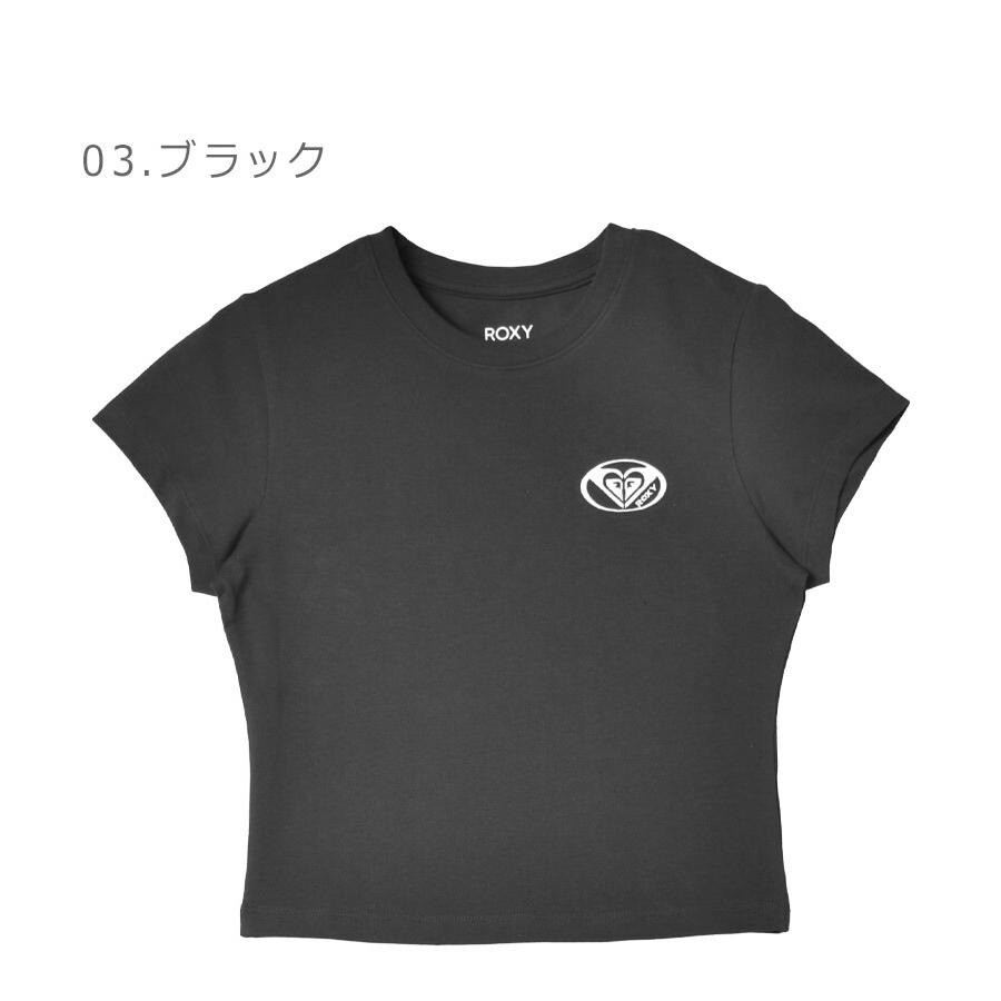 ROXY　ロキシー　シャツ　ブラック&amp;ホワイト ROXY（ロキシー） tシャツ 半袖 Tシャツ バックプリント ドロップ