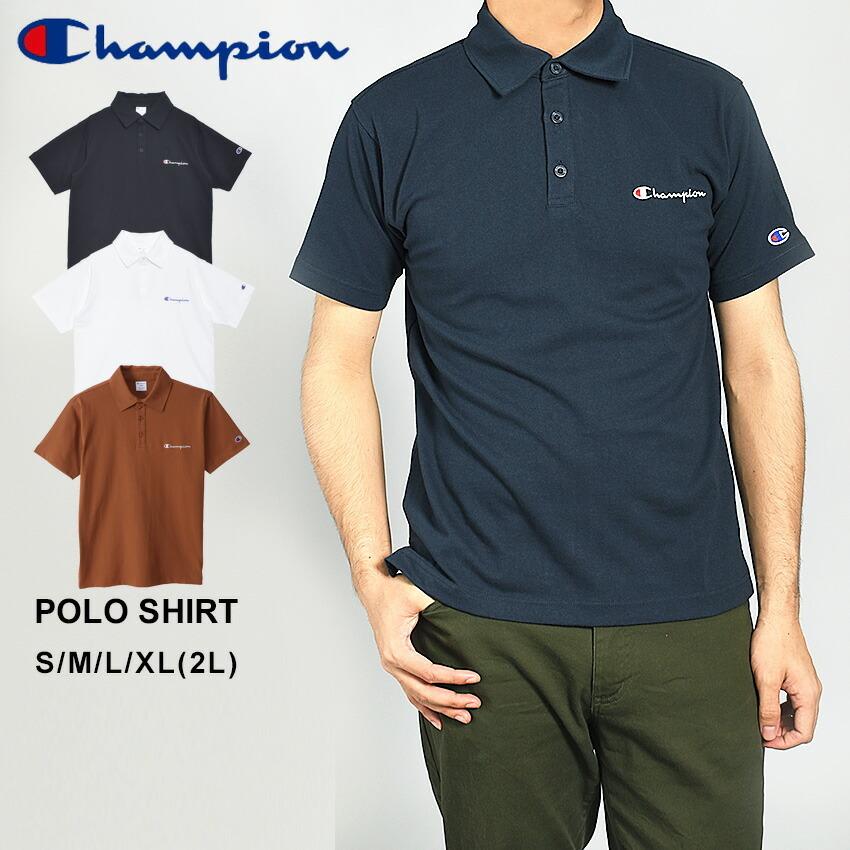 チャンピオン トップス メンズ Champion C3 P306 ホワイト 白 ブラック 黒 ウエア 半袖ポロシャツ ブランド スポーツ 2433 0327 Z Mall ヤフーショッピング店 通販 Yahoo ショッピング