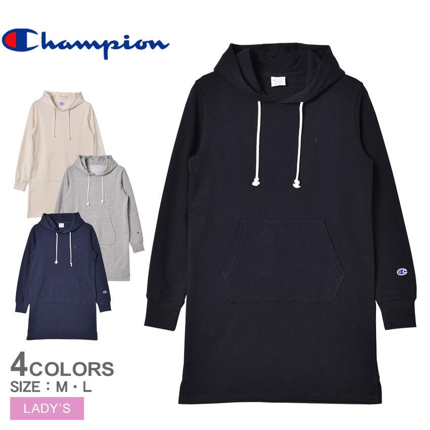チャンピオン パーカー レディース 女性用 Champion ワンピース ワンポイント ロゴ フード 長袖 人気 刺繍 Uvカット Uvcut 冬 2433 0356 Z Mall ヤフーショッピング店 通販 Yahoo ショッピング