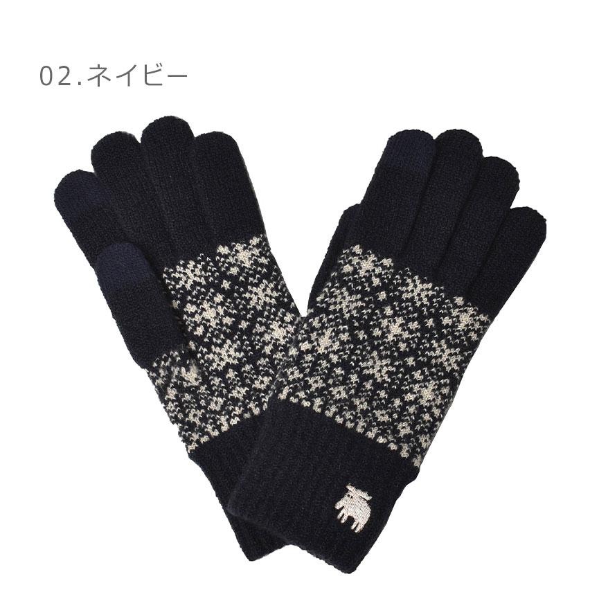 moz（モズ） 手袋 メンズ レディース moz雪柄ホールガーメントスマホ