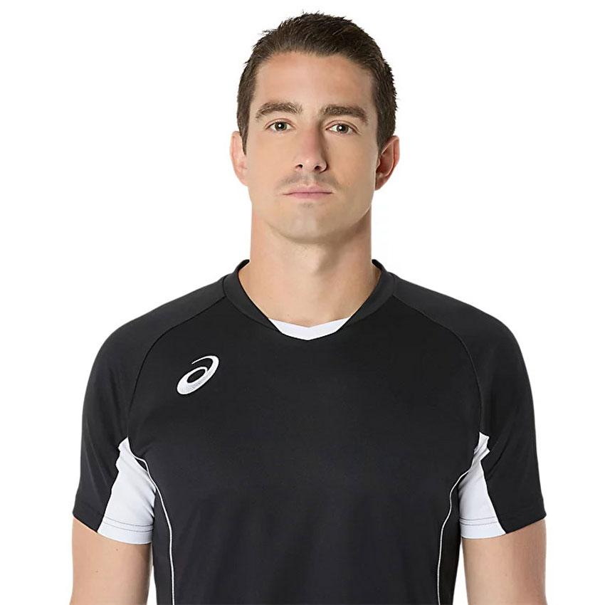 ASICS アシックス 半袖Tシャツ メンズ 2053A218 ブラック 黒 ホワイト