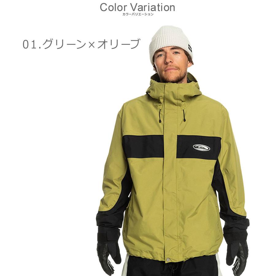 クイックシルバー スノージャケット メンズ QUIKSILVER EQYTJ03406 ブラック 黒 カーキ グリーン ゴアテックス ブランド スノージャケット スキーウエア｜z-mall｜04