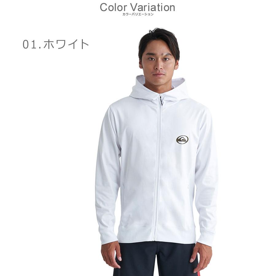 クイックシルバー ラッシュガード メンズ QUIKSILVER QLY241033 ホワイト 白 ブラック 黒 トップス 半袖 UVカット UPF50 紫外線 ストリート 海 プール 速乾｜z-mall｜05