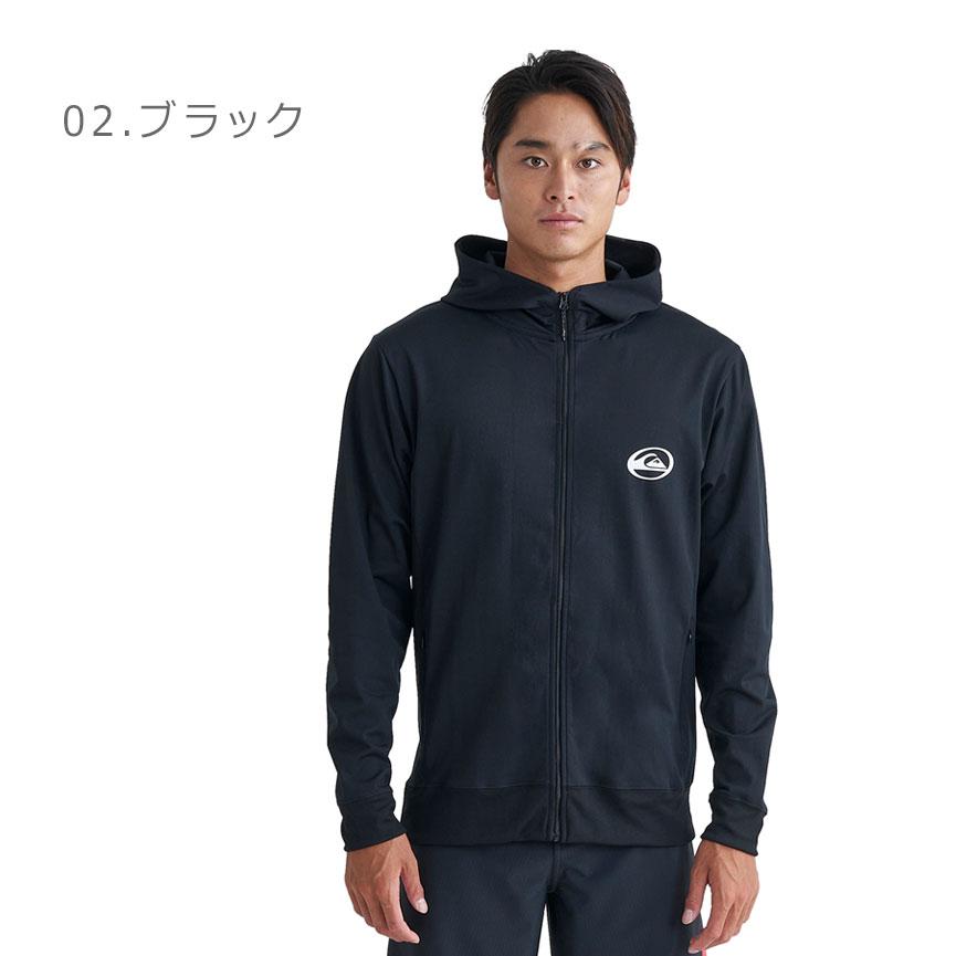 クイックシルバー ラッシュガード メンズ QUIKSILVER QLY241033 ホワイト 白 ブラック 黒 トップス 半袖 UVカット UPF50 紫外線 ストリート 海 プール 速乾｜z-mall｜06