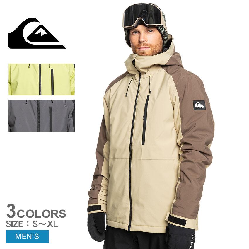 クイックシルバー　メンズ　XL　スノーボードウェア　上下　ベージュ　チェック柄 QUIKSILVER クイックシルバー SNOW DOWN CARGO PT パンツ スノーボード
