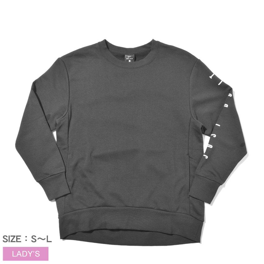 ナイキ スウェット レディース Dri Fit グラフィック L S クルートップ Nike At0600 トレーナー ブラック 黒 ジム プリント 速乾性 服 Z Mall ヤフーショッピング店 通販 Yahoo ショッピング
