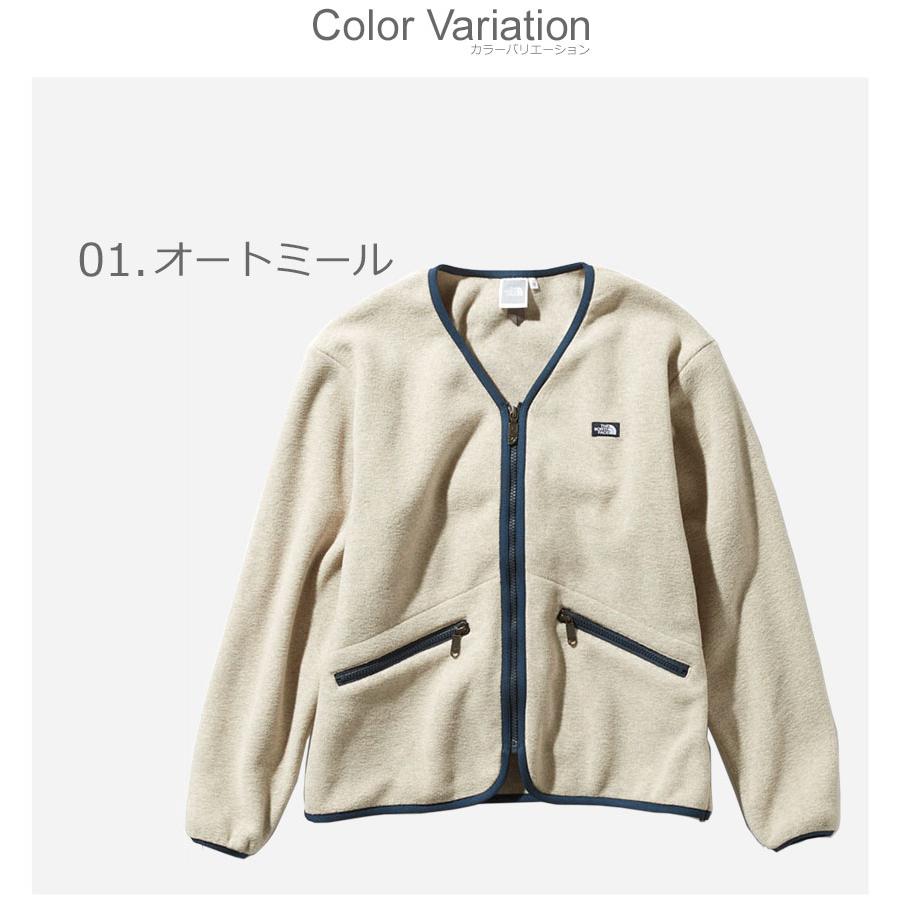 ザ ノースフェイス カーディガン レディース THE NORTH FACE NAW71931 ベージュ ネイビー 紺 ノースフェース ウエア フリース アウター シンプル カジュアル｜z-mall｜06