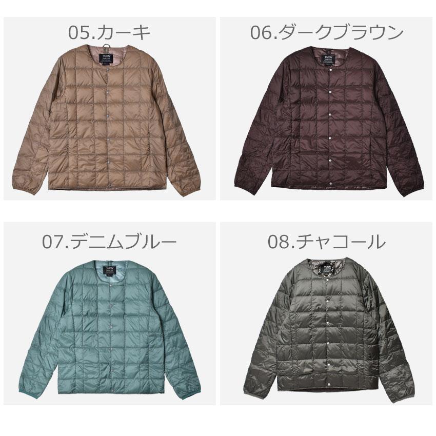 TAION（タイオン） ダウンジャケット メンズ ベーシック クルーネック 