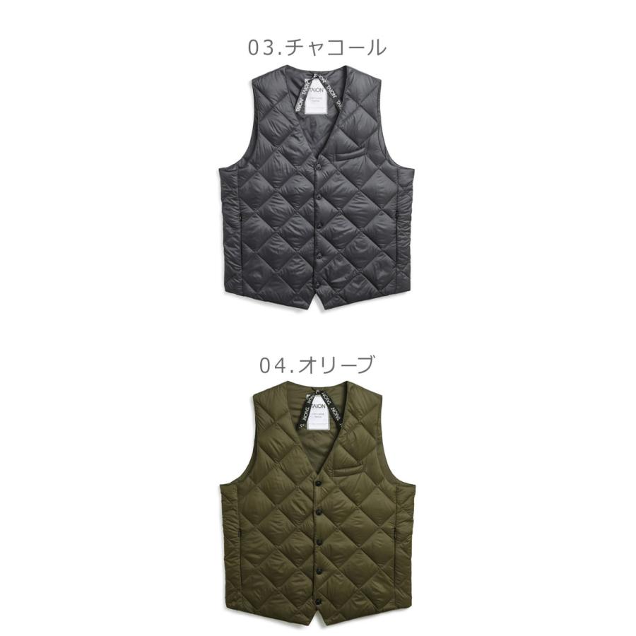 TAION（タイオン） ダウンベスト メンズ TAION TAION-003CI ブラック