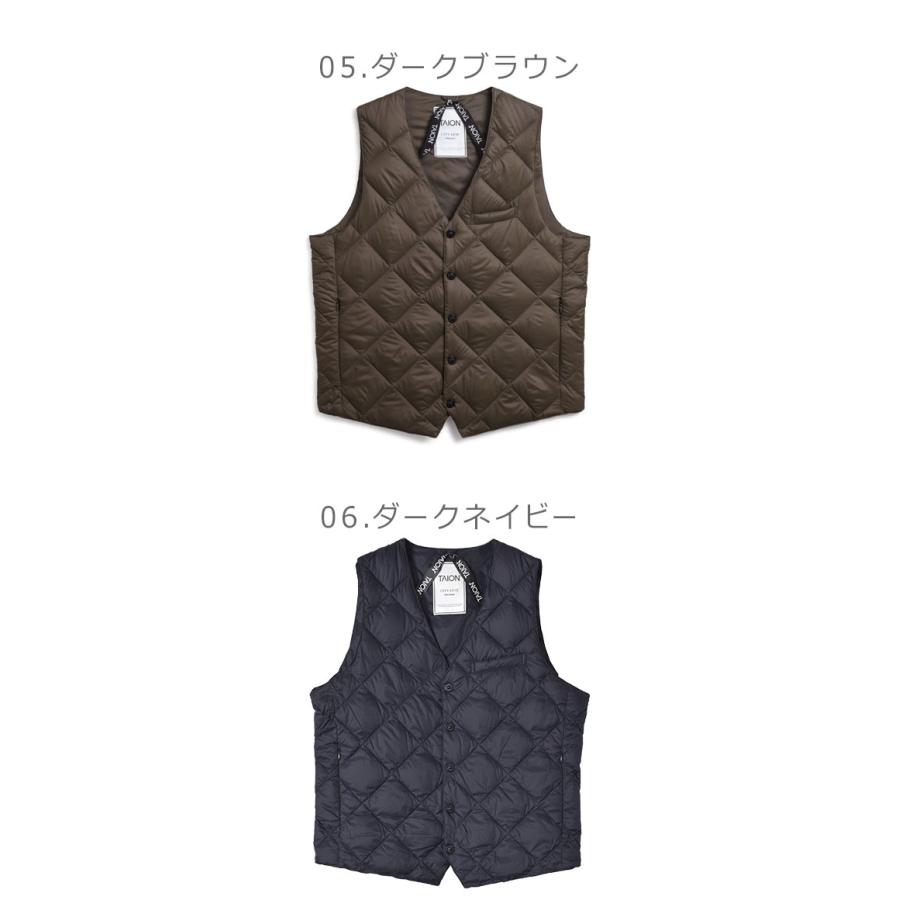 TAION ダウンベスト ネイビー キルティング TAION ダウンベスト ベスト 「WEB限定」「TAION/タイオン