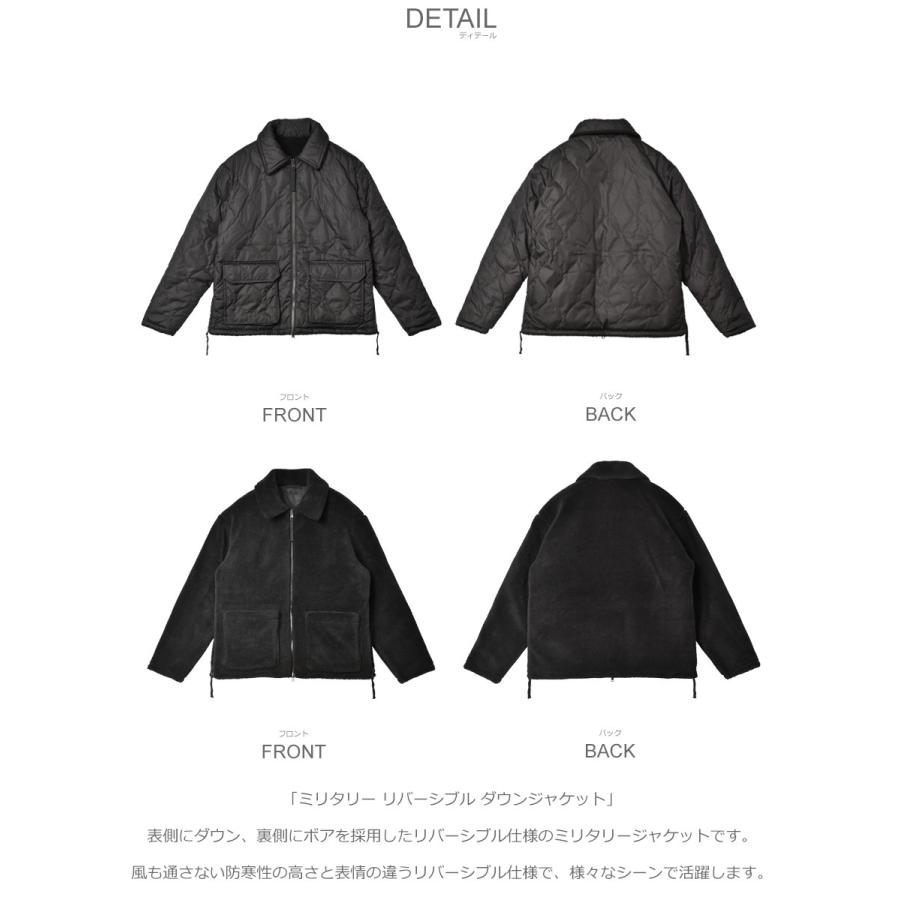 M【男女兼用】TAION　ミリタリー ダウンプルオーバー　ブラック　L TAION（タイオン） ダウンジャケット メンズ レディース TAION TAION