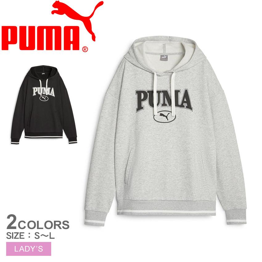 PUMA（プーマ） パーカー レディース PUMA 623332 ブラック 黒 グレー 