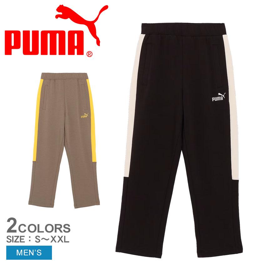 PUMA（プーマ） 長ズボン メンズ PUMA 687082 ブラック 黒 ベージュ