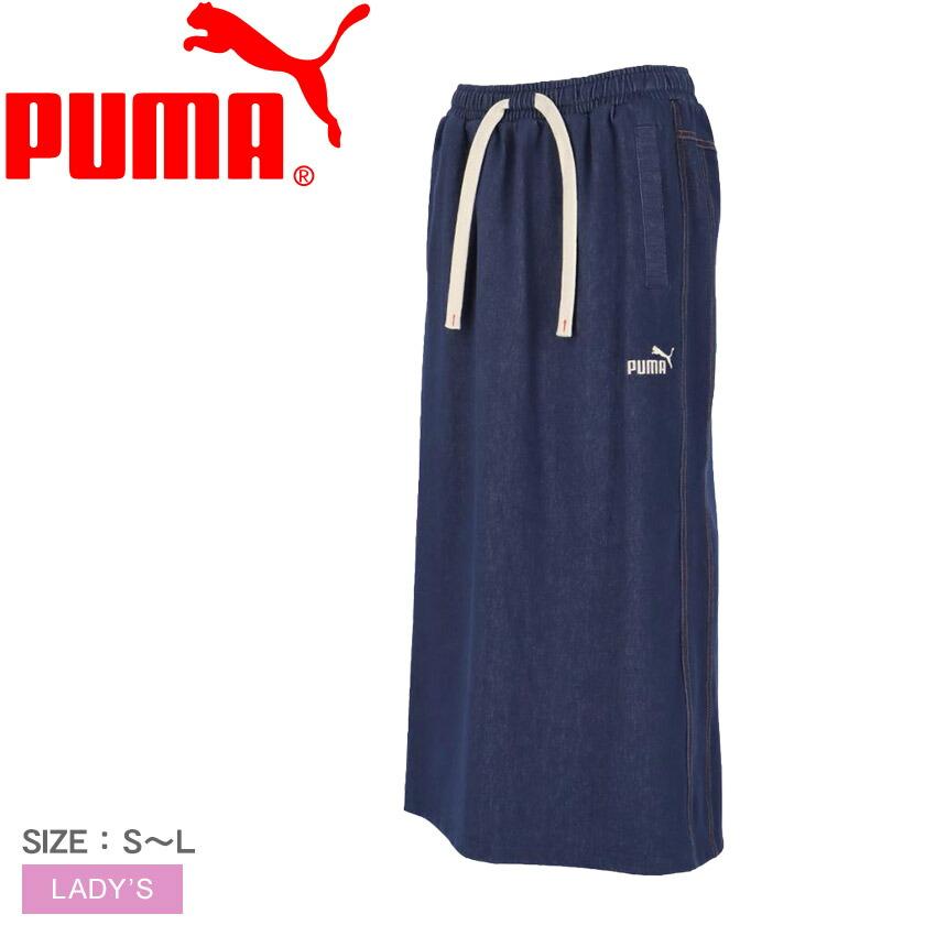 PUMA（プーマ） ロングスカート レディース PUMA 683604 ネイビー 紺