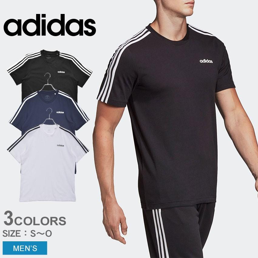 メール便可 アディダス Tシャツ 半袖 メンズ 3ストライプス Tシャツ Adidas Fsg77 ブラック 黒 ホワイト 白 トップス 無地 スポーツ ブランド 服 2457 0865 Z Mall ヤフーショッピング店 通販 Yahoo ショッピング
