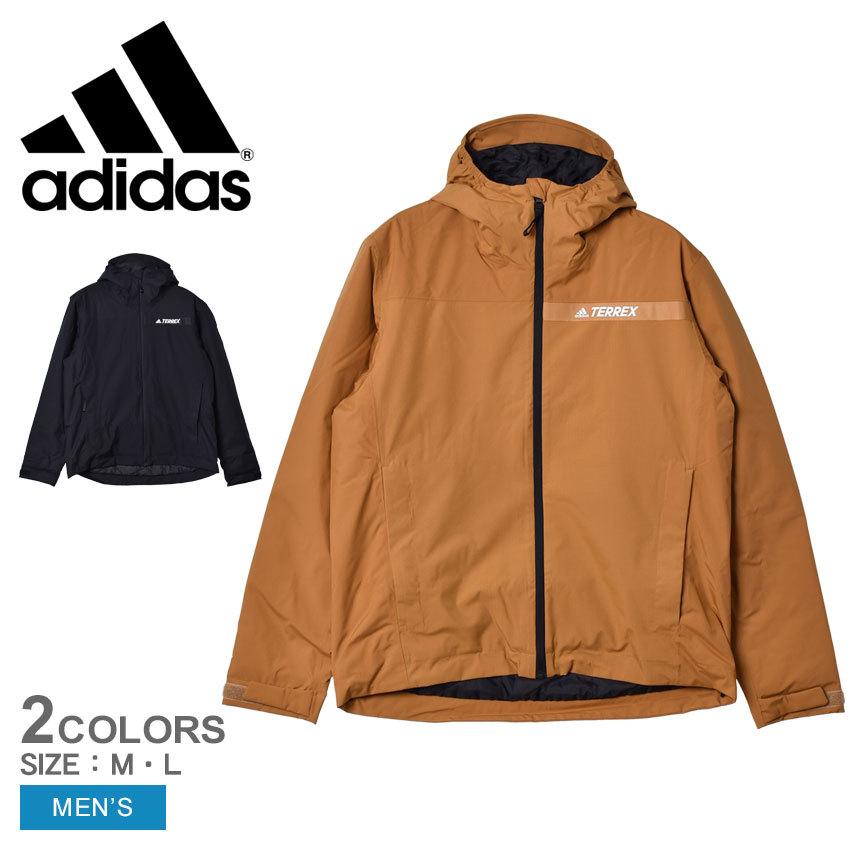 送料無料 アディダス アウター メンズ MT RAIN INS JKT ADIDAS AV599 黒 ブラウン TERREX テレックス 中綿ジャケット ジャケット