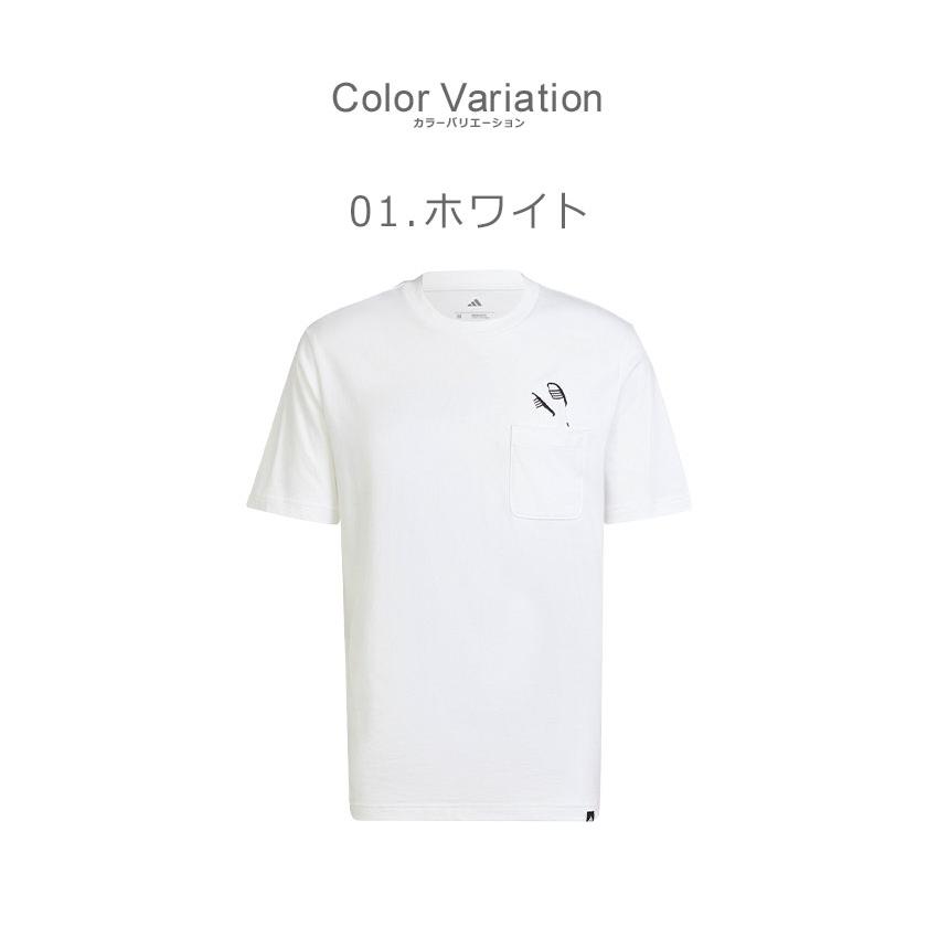  Ado 半袖 Tシャツ ホワイト L adidas（アディダス） 半袖Tシャツ メンズ ラウンジ サンダル