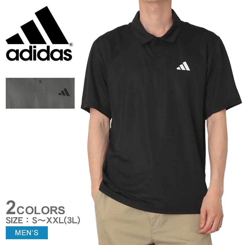 adidas（アディダス） 半袖ポロシャツ メンズ ADIDAS DE092 ブラック