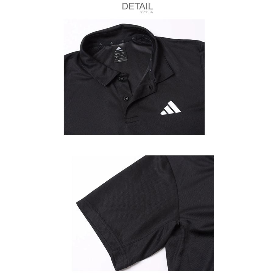 adidas（アディダス） 半袖ポロシャツ メンズ ADIDAS DE092 ブラック