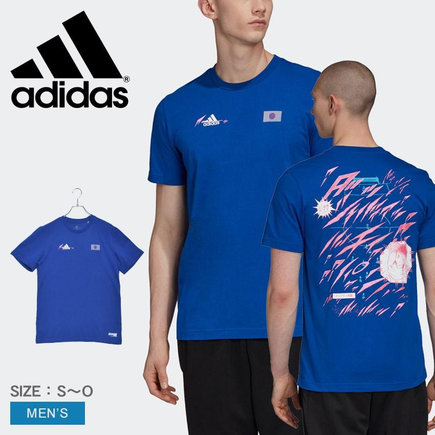 メール便可 アディダス Tシャツ 半袖 メンズ ツバサ ジャパン Tシャツ Adidas Ihw81 ブルー 青 スポーツウエア サッカー ブランド 服 夏 父の日 Z Mall ヤフーショッピング店 通販 Yahoo ショッピング