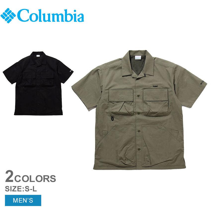 送料無料 コロンビア 半袖シャツ メンズ ツキャノン アイル ショート  