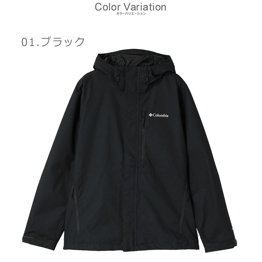 KOMINE 防風・防水ジャケット ブラック Columbia（コロンビア） 防水ジャケット メンズ COLUMBIA WE2619
